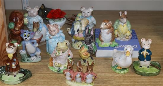 A quantity of porcelain mostly Beswick Beatrix Potter